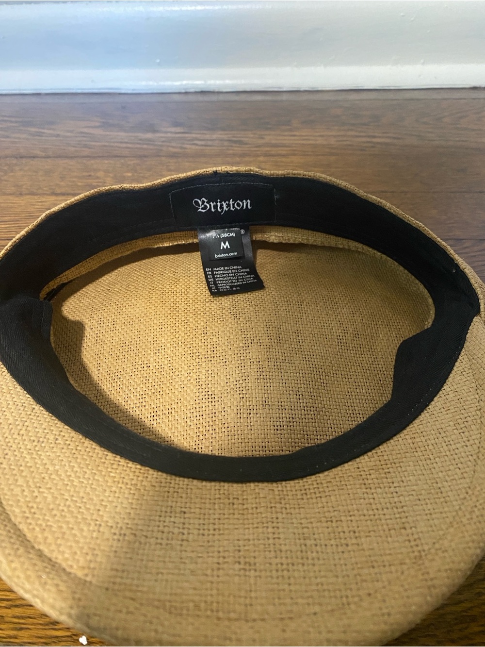 Brixton Braided Trim Straw Fisherman Cap - Tan - Picture 5 of 6